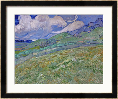 Wheatfield And Mountains, C.1889 by Vincent Van Gogh Pricing Limited Edition Print image