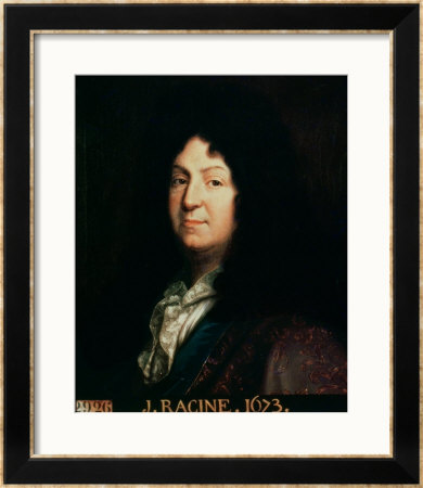 Portrait Of Jean Racine Copy Of An Original Of 1673, 1698 by Jean-Baptiste Santerre Pricing Limited Edition Print image
