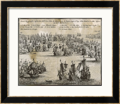 Battle Of The Kentish Knock 1St Anglo-Dutch War by Josse Hondius Pricing Limited Edition Print image