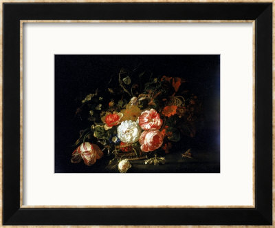 Basket Of Flowers, Uffizi Gallery, Florence by Rachel Ruysch Pricing Limited Edition Print image