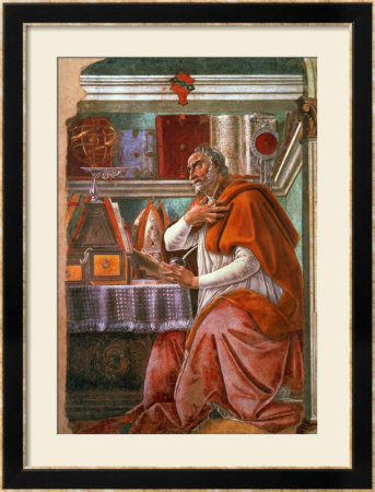 St.Augustine In His Cell, Circa 1480 by Sandro Botticelli Pricing Limited Edition Print image