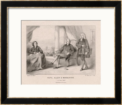 Alexander Pope Writer With Ralph Allen And William Warburton At Prior Park by R.J. Lane Pricing Limited Edition Print image