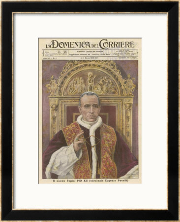 Pope Pius Xii (Eugenio Pacelli) Newly Installed In 1939 by Munollo Pricing Limited Edition Print image