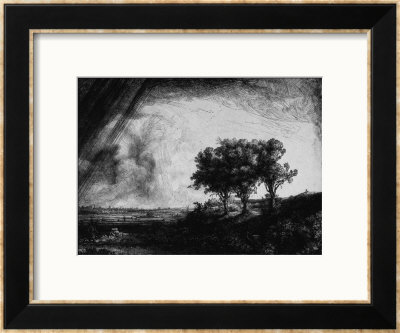 'The Three Trees', 1643 by Rembrandt Van Rijn Pricing Limited Edition Print image