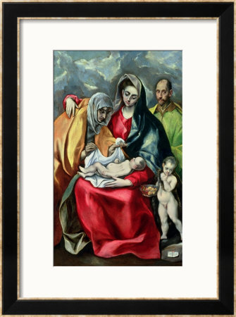 The Holy Family With St.Elizabeth, 1580-85 by El Greco Pricing Limited Edition Print image