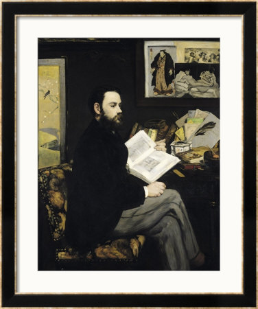 Portrait Of Emile Zola 1868 by Edouard Manet Pricing Limited Edition Print image