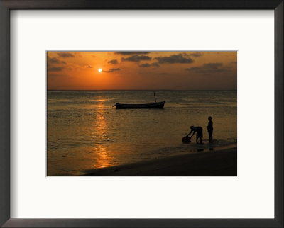 Beach Scene At Sunset, Mozambique, 2005 by Ariadne Van Zandbergen Pricing Limited Edition Print image