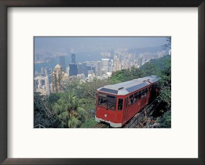 The Peak Tram, Victoria Peak, Hong Kong, China by Brent Bergherm Pricing Limited Edition Print image