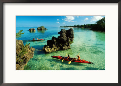 Sea Kayaking, Zanzibar, Tanzania by Roger De La Harpe Pricing Limited Edition Print image