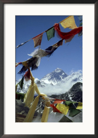 Mount Everest And Prayer Flags, Nepal by Paul Franklin Pricing Limited Edition Print image