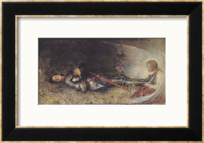 Joan Of Arc Asleep, 1895 by George William Joy Pricing Limited Edition Print image