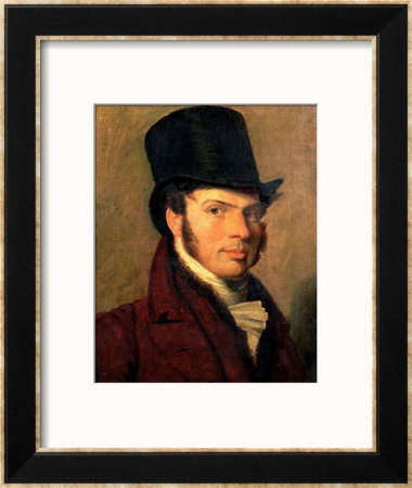 Portrait Of A Young Man In A Top Hat by Jacques-Laurent Agasse Pricing Limited Edition Print image