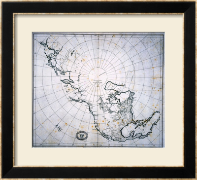 Chart Of The Islands Around The North Pole 1789 by A. Dalrymple Pricing Limited Edition Print image