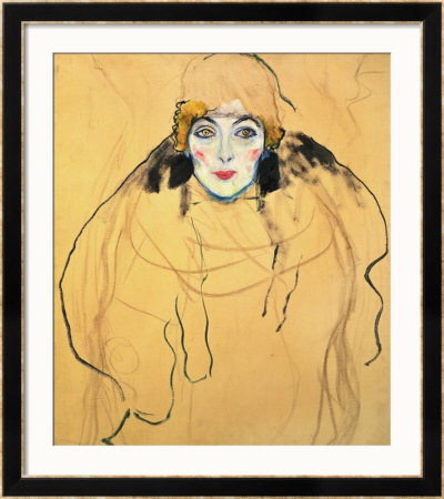 Female Head, 1917/18 by Gustav Klimt Pricing Limited Edition Print image