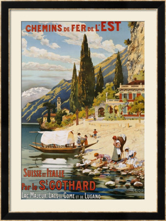 Suisse Et Italie Par Le St. Gothard, 1907 by Krallt Pricing Limited Edition Print image