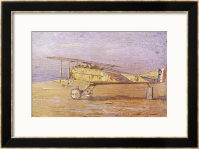 French Ace Georges-Marie Guynemer's Spad-Vii Fighter In Which He Has Shot Down Many Enemy Aircraft by Henri Farre Pricing Limited Edition Print image
