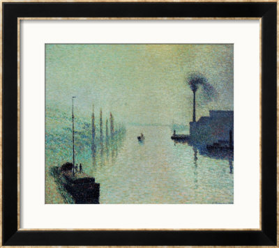 Lacroix Island, Rouen, Fog, 1888 by Camille Pissarro Pricing Limited Edition Print image