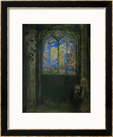Le Vitrail, Stained Glass Window, 1904, Gouache by Odilon Redon Pricing Limited Edition Print image