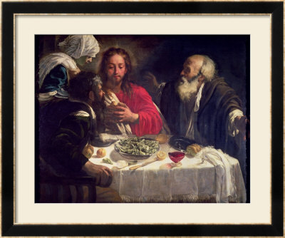 The Supper At Emmaus, Circa 1614-21 by Caravaggio Pricing Limited Edition Print image