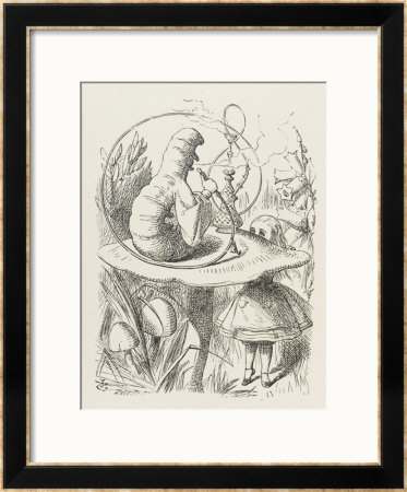 Caterpillar Alice And The Caterpillar by John Tenniel Pricing Limited Edition Print image