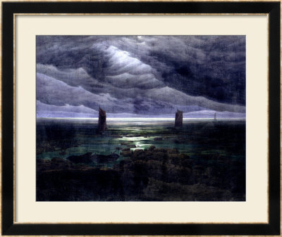 Sea Shore In Moonlight, 1835-36 by Caspar David Friedrich Pricing Limited Edition Print image