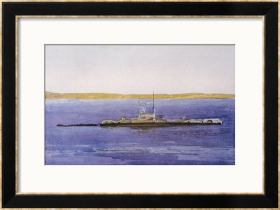 British Submarine E11 Seen Here by Norman Wilkinson Pricing Limited Edition Print image