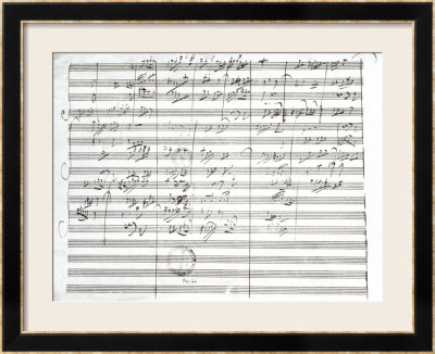 Score For The 3Rd Movement Of The 5Th Symphony by Ludwig Van Beethoven Pricing Limited Edition Print image