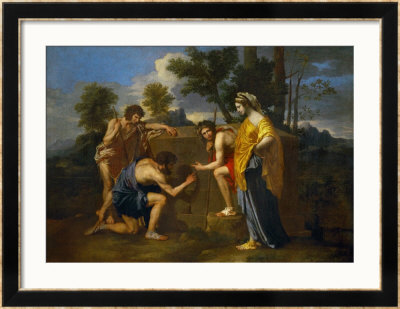 Arcadian Shepherds, Circa 1650 by Nicolas Poussin Pricing Limited Edition Print image