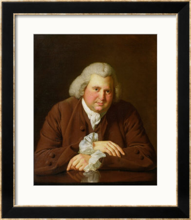 Portrait Of Dr Erasmus Darwin (1731-1802) Scientist, Inventor, Poet, Grandfather Of Charles Darwin by Joseph Wright Of Derby Pricing Limited Edition Print image