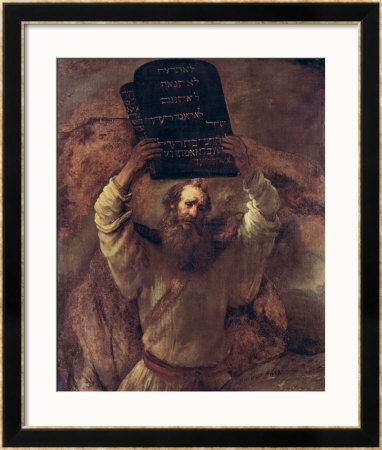 Moses Smashing The Tablets Of The Law, 1659 by Rembrandt Van Rijn Pricing Limited Edition Print image