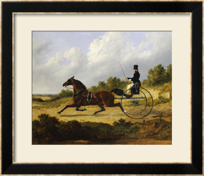 Confidence, Drawing A Gig Driven By A Groom, Dated 1842 by John Frederick Herring I Pricing Limited Edition Print image