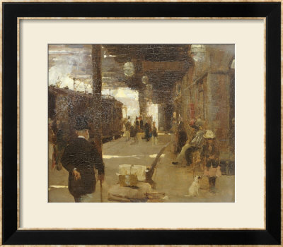 Hastings Railway Station, Circa 1890 by Walter Osborne Pricing Limited Edition Print image
