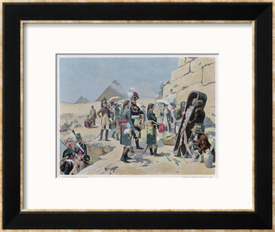 Egyptian Campaign Napoleon With The Savants Contemplates The Antiquities Of Egypt by Maurice Orange Pricing Limited Edition Print image