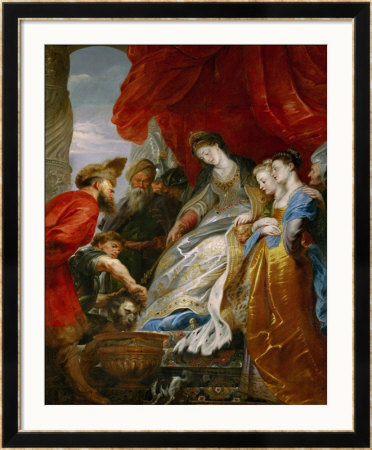 Tomyris, Queen Of The Scyths, Orders The Head Of Cyrus Lowered Into A Vessel Of Blood by Peter Paul Rubens Pricing Limited Edition Print image