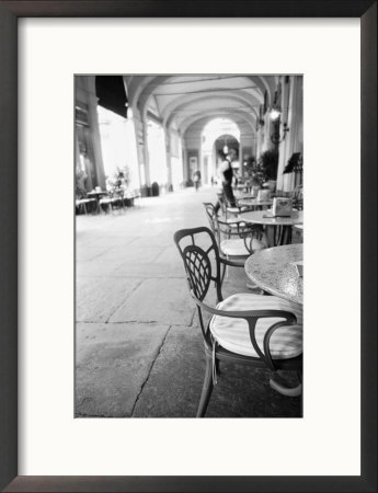 Cafe And Archway, Turin, Italy by Walter Bibikow Pricing Limited Edition Print image