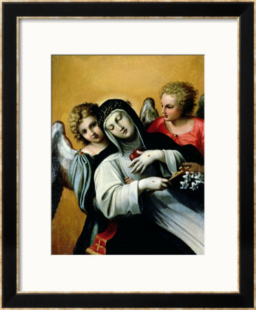 The Ecstasy Of Saint Catherine by Agostino Carracci Pricing Limited Edition Print image