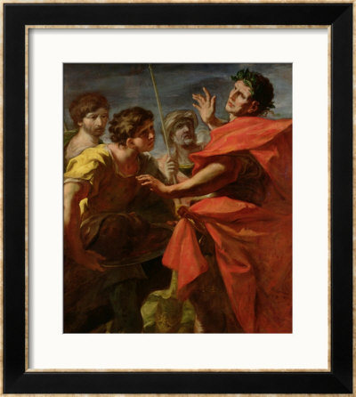 The Head Of Pompey Presented To Caesar by Giovanni Antonio Pellegrini Pricing Limited Edition Print image