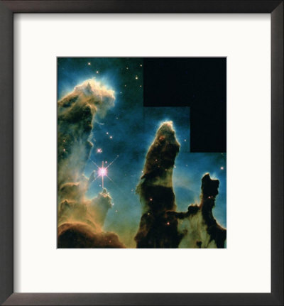 Gaseous Pillars Seen Through Hubble Telescope by David Bases Pricing Limited Edition Print image
