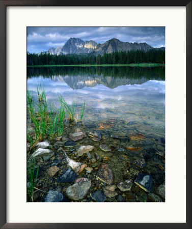 Rocky Shore Of Frog Lake, Challis National Forest, Sawtooth National Recreation Area, Idaho, Usa by Scott T. Smith Pricing Limited Edition Print image