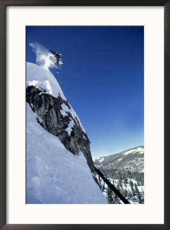Snowboarder In Mid-Air, Vail Pass, Co by Douglas Hollenbeck Pricing Limited Edition Print image