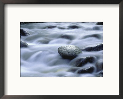 Water Flowing Over Rocks In Piney Creek, Wy by Stephen Gassman Pricing Limited Edition Print image