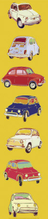 Fiat 500 by Rod Neer Pricing Limited Edition Print image