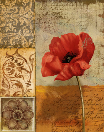 Poppy Flourish Ii by T.C. Wood Pricing Limited Edition Print image