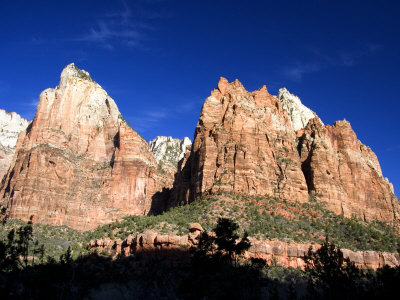 Court Of The Patriarchs At Zion National Park, Utah, Usa by David R. Frazier Pricing Limited Edition Print image