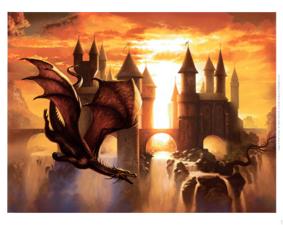 Sunset Dragon by Ciruelo Pricing Limited Edition Print image