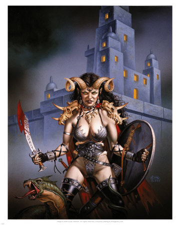 The Coming Of Sorrows by Clyde Caldwell Pricing Limited Edition Print image