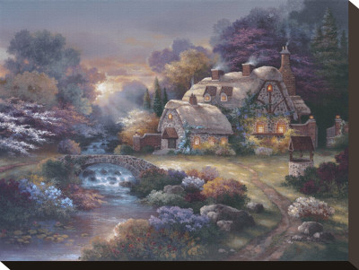 Garden Wishing Well by James Lee Pricing Limited Edition Print image