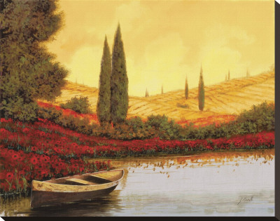 La Barca Al Tramanto by Guido Borelli Pricing Limited Edition Print image