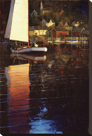New England Sunset Sail by Brent Lynch Pricing Limited Edition Print image