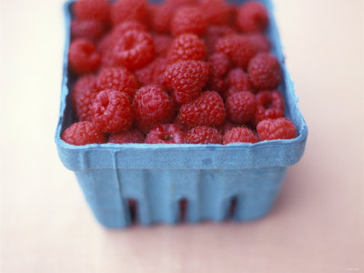 Raspberries In A Cardboard Punnet by David Loftus Pricing Limited Edition Print image